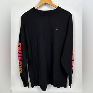 Crowns Guam Black Orange Red Long Sleeve‎ Tee Shirt Men’s 2X XX